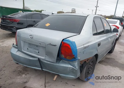 2003 Hyundai Accent Gl из США, поврежденный, VIN KMHCG45C93U496234